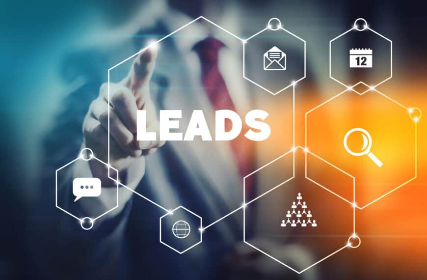 Mordern marketing concept for important lead generation in digital networks.